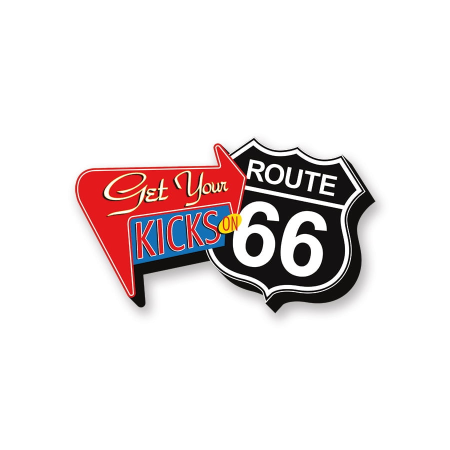 Get Your Kicks Route 66 Funky Chunky Magnet - Walmart.com