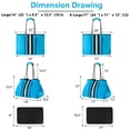 thumbnail image 2 of Bolsa QOGiR multipropósito para gimnasio y playa, ligera, grande, azul celeste, 2 of 9