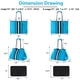 thumbnail image 2 of Bolsa QOGiR multipropósito para gimnasio y playa, ligera, grande, azul celeste, 2 of 9