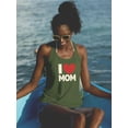 thumbnail image 2 of I Heart Mom Big Red Heart Racerback Tank Women -Image by Shutterstock, Female Large, 2 of 4