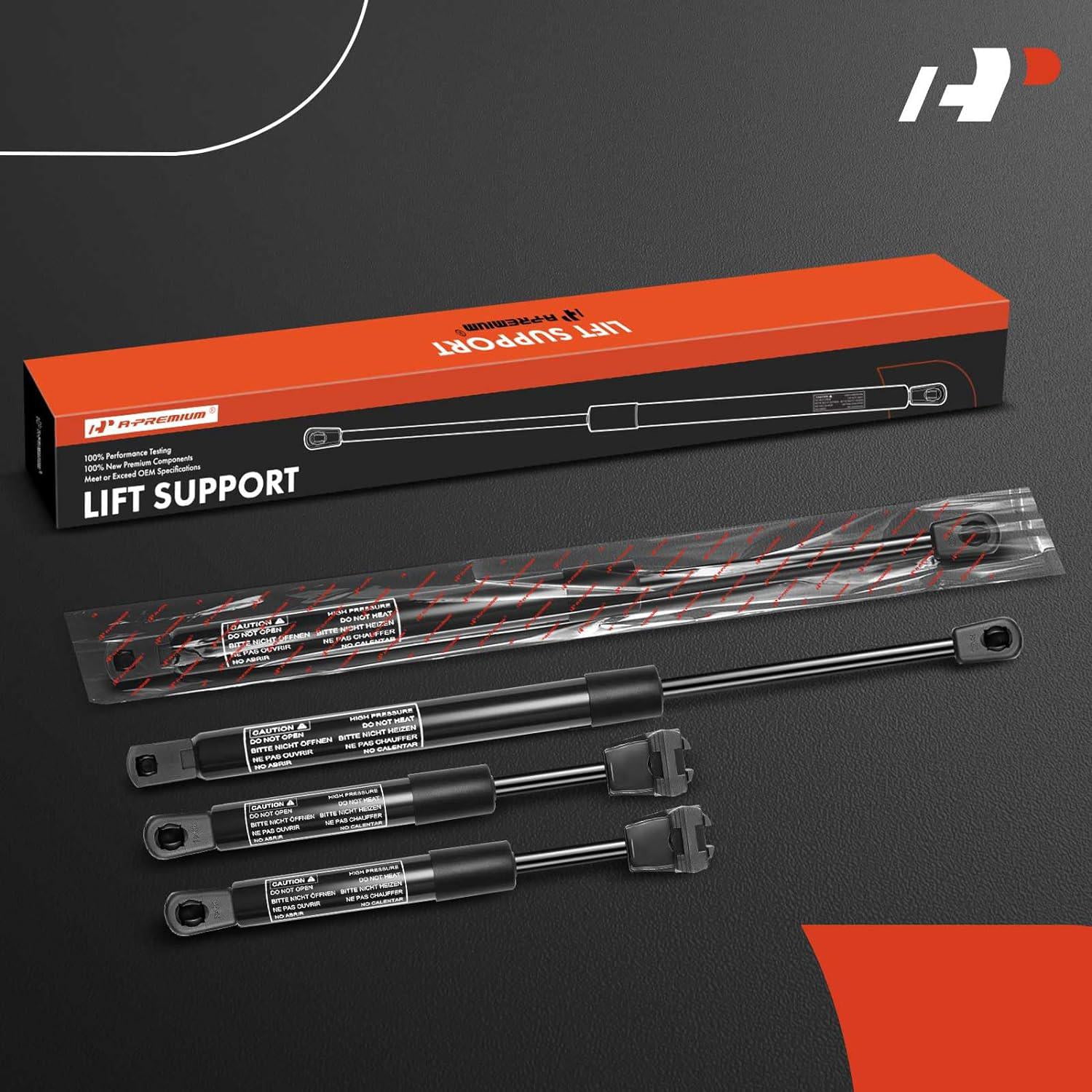 A-Premium Hood and Tailgate Rear Trunk Lift Supports Shock Struts Replacement for Chrysler 300 2005-2008 Sedan 4-PC Set
