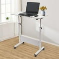 thumbnail image 6 of Adjustable Height Office Rolling Laptop Table Stand Bed Side Computer Desk Stand 22lbs Capacity 31*16in for Your Office, Living Room, Lounge, 6 of 18