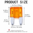 thumbnail image 2 of 100 Pack Auto Fuses 5 AMP APM/ATM 32V Mini Blade Style Fuses 5A Short Circuit Protection Car Fuse (5 AMP), 2 of 5