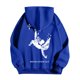 thumbnail image 4 of MHFRRA Sudadera con Capucha y Estampado Gráfico de Moda para Uso Informal y Actividades Al Aire Libre Azul, 4 of 5