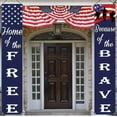 thumbnail image 5 of Meitianfacai 4th of July Banners Set - 70.86"x11.81" American Flag Themed Door Flag Party Decorations, Outdoor/Indoor Hanging Flags for Holiday Celebrations, 5 of 6