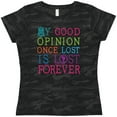 thumbnail image 3 of Inktastic Jane Austen Good Opinion Quote Gift Women's T-Shirt, 3 of 5