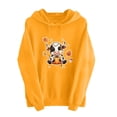 thumbnail image 2 of Aimik Womens Funny Cow Graphic Hoodies Sweatshirts Long Sleeve Pullover Tops with Drawstring Pockets Fall Loose Comfy Hoodied Tops, 2 of 6