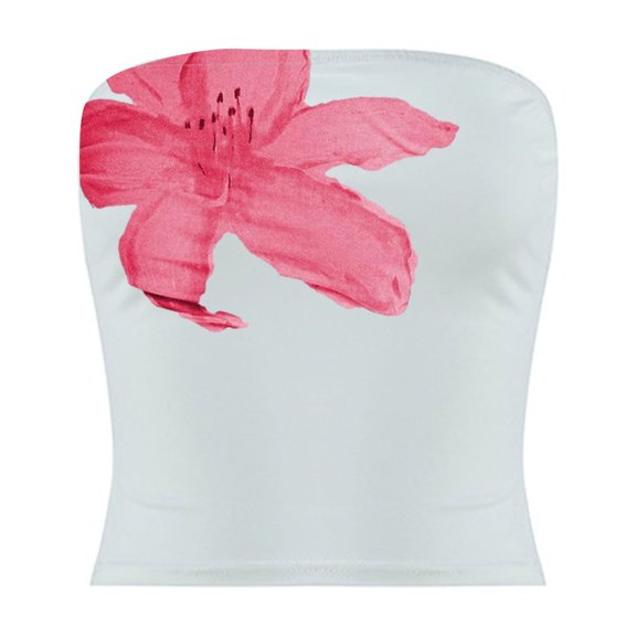 Womens Tube Tops Tanks Backless Summer For Wear Suitable For Jeans And Easy Machine Wash Care Shirts for Casual Workout Clothes Size XL