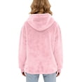 thumbnail image 4 of Sewkxo Cat Pouch Hoodie Pet Carrier Hoodies Women Oversized Kangaroo Pocket Lightweight Sweatshirts,Pink XL, 4 of 7