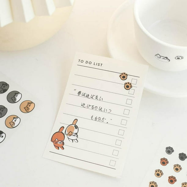 2 hojas de pegatinas de material creativas DIY Kawaii Cat Craft Stickers (estilo C) Ndcxsfigh Libre de BPA