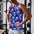 thumbnail image 5 of KLL crystal Skull flower star Print Men's Muscle Gym Workout Stringer Tank Tops Bodybuilding Fitness T-Shirts Tank Tops Men-Medium, 5 of 7