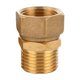 thumbnail image 1 of Wmhnj Conector de codo de cobre de 3 vas con rosca G12 de 4 puntos para instalacin de tuberas de agua a prueba de fugas, 1 pieza, 1 of 4