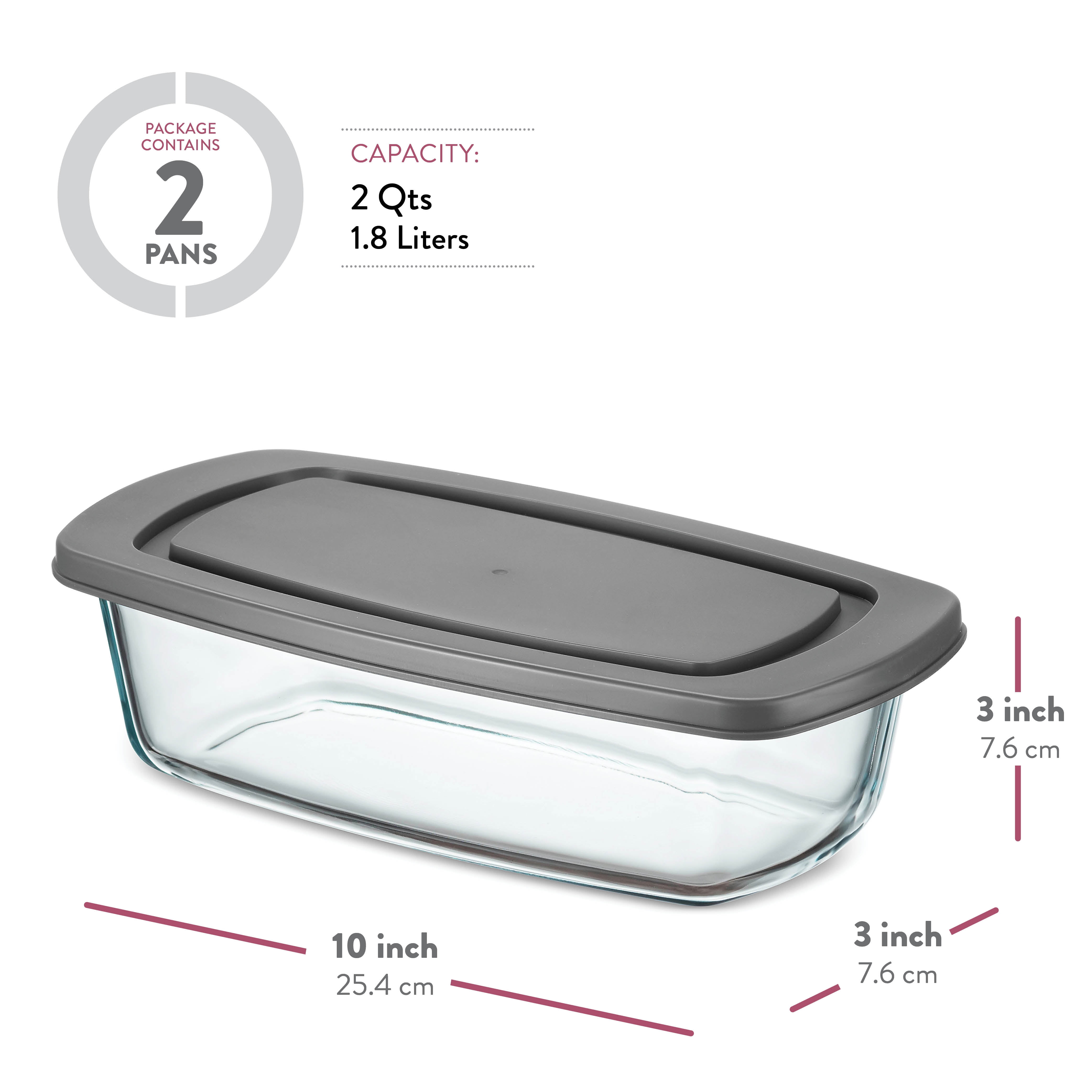 Luxshiny 2pcs Box Covered Baking Tray Cake Dish with Cover Bread Loaf Pans  for Baking Box with Lid Baking Tray for Restaurant Baking Tray for Kitchen