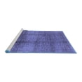 thumbnail image 2 of Ahgly Company Machine Washable Indoor Rectangle Solid Blue Modern Area Rugs, 7' x 10', 2 of 4
