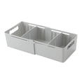 thumbnail image 1 of Naiovety Caja de almacenamiento de escritorio con 2 particiones desmontables, contenedor de almacenamiento retráctil, organizador de ropa interior para Almacenamiento y organización del hogar Naiovety HA017666-00, 1 of 6