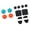 blue ora nge, variant on Button Caps Touchpad Stickers for Controller 2 Replacement Protective Cap Joystick Covers Button Pad Easy Setups