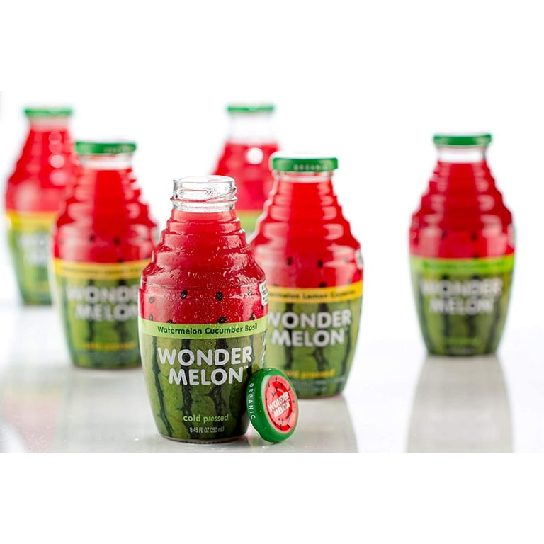 Wonder Melon Organic Watermelon Juice with Cucumber & Basil