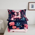 thumbnail image 5 of Manfei Colorful Axolotl King Size Comforter Sets,Kawaii Salamander Comforters King Size,Navy Blue Reversible,3-Piece,1 Comforter and 2 Pillowcases, 5 of 7
