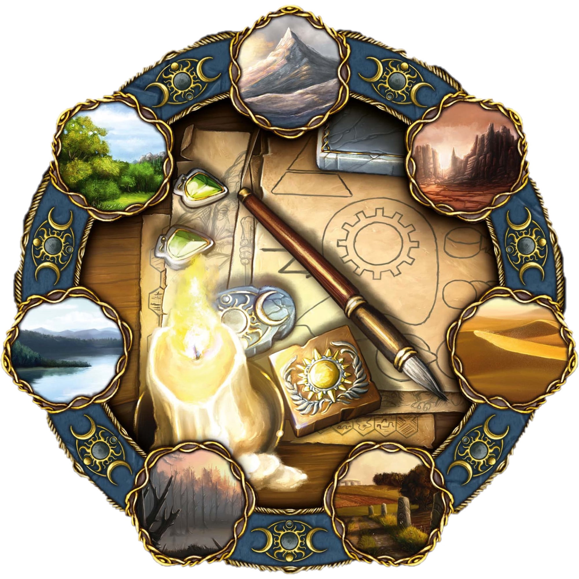 Capstone Games Terra Mystica Board Game Automa Strategy Euro Game for 2-5 Players, Ages 14+, 60-150 Min Playtime, 1 Pack