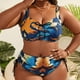 thumbnail image 1 of Traje de baño Tankini de moda para mujer, traje de baño de talla grande para mujer, traje de baño con tirantes estampados, traje de baño con tiras laterales, traje de baño dividido, traje de baño de d, 1 of 8