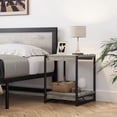 thumbnail image 2 of Soonbuy Square Rustic End Table for Living Room, Sturdy Frame, 19.6 Inch, Gray, 2 of 7