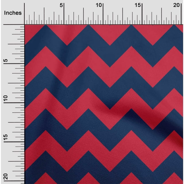 oneOone Cotton Flex Fabric Chevron Geometric Print Fabric By Yard 40 Inch Wide