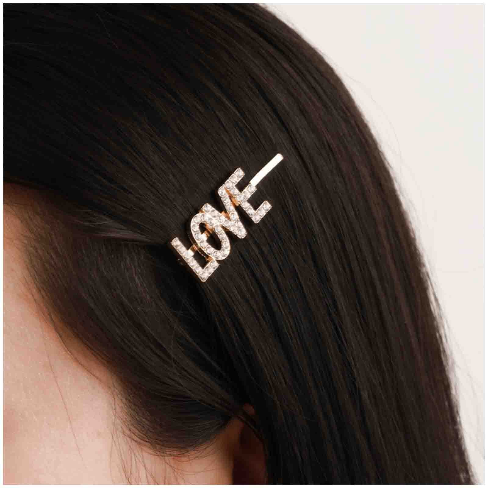 Women Crystal Hair Clip Hairpin Rhinestone Elegant Barrette Hairgrip  Headwear