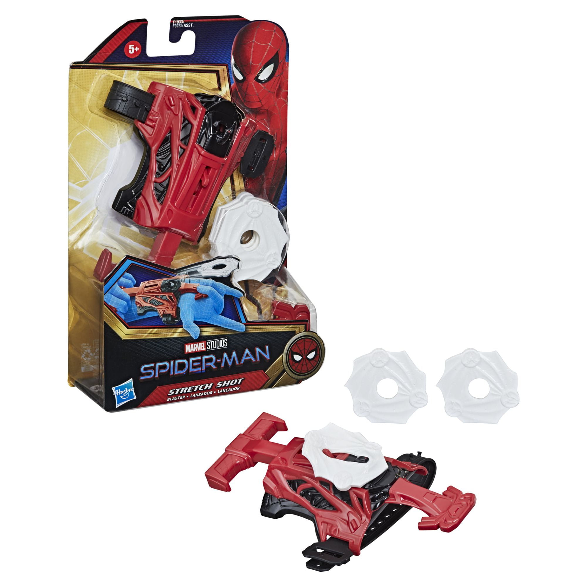 Marvel Spider-Man Web Blaster Role Play Toy Assortment, Styles May Vary, Includes 3 Stretchy Web Projectiles, For Kids Ages 5 and Up