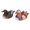Light Color, variant on Suodoka Pair of Floating Mandarin Duck Statues - Durable Resin Cute Animal Sculptures for Outdoor Garden Pond Decor (Dark Color, 8.5" x 4.3" / 21.5cm)