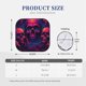 thumbnail image 3 of Fotbe Purple-Red Skull Juego de 2 Piezas de Parasoles para Parabrisas | Bloqueador Solar para Auto | Accesorios Plegables para Protección Solar Interior-Large, 3 of 6