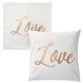 thumbnail image 6 of Set of 4 Rose Gold Throw Pillow Covers, Live Laugh Love Dream Decorative Cases for Home Decor, Living Room (20x20 In), 6 of 8