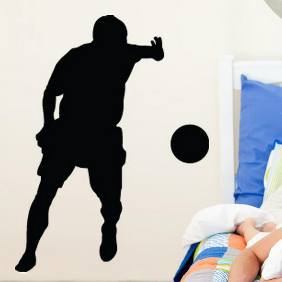 Wallhogs Soccer II Silhouette Cutout Wall Decal
