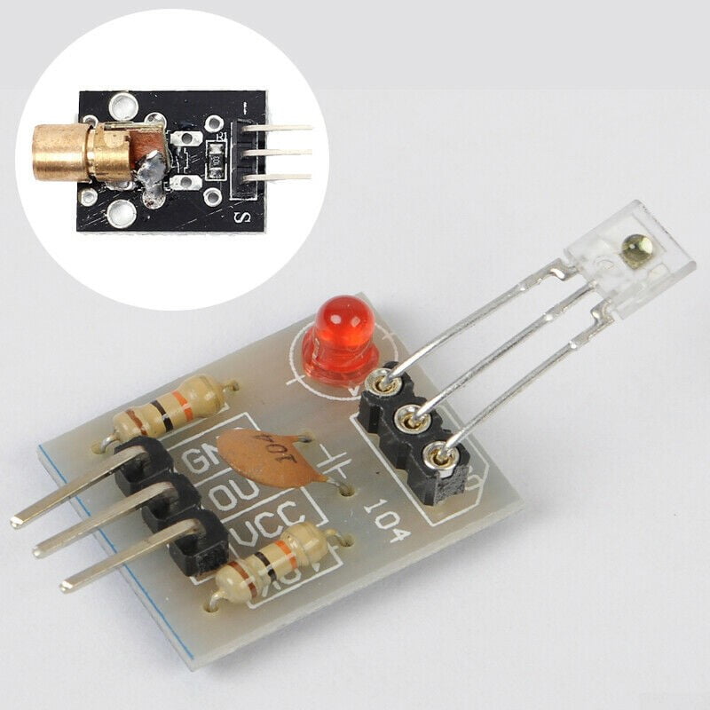 5Pcs 5V Sensor Module Board For Arduino AVR PIC KY-008 Laser Transmitter^dm 