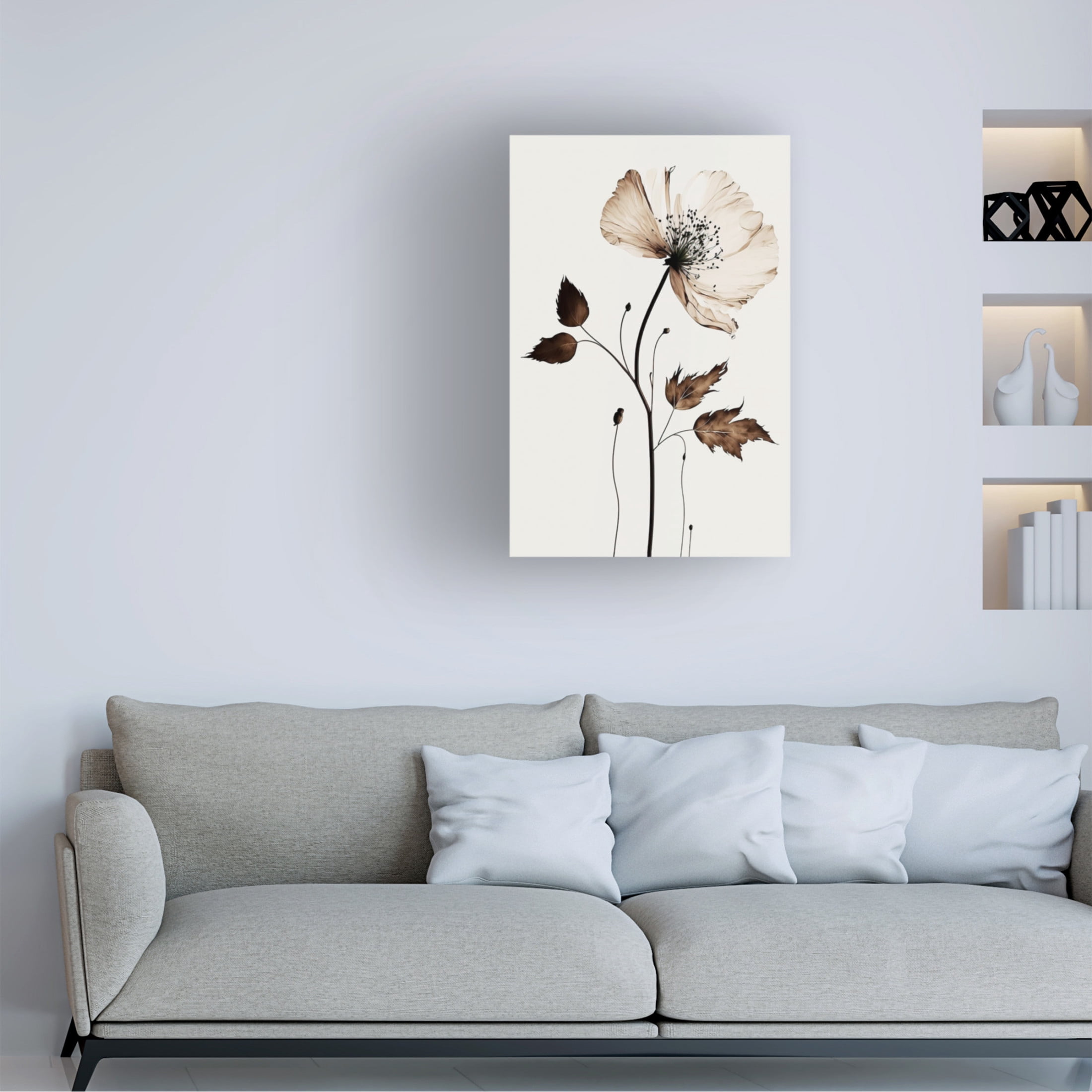 Canvas Wall Art - Treechild 'The Coffee Flower' Wall Art for Living Room, Bedroom, or Office D?cor by Trademark Fine Art - 16 x 24 Inches
