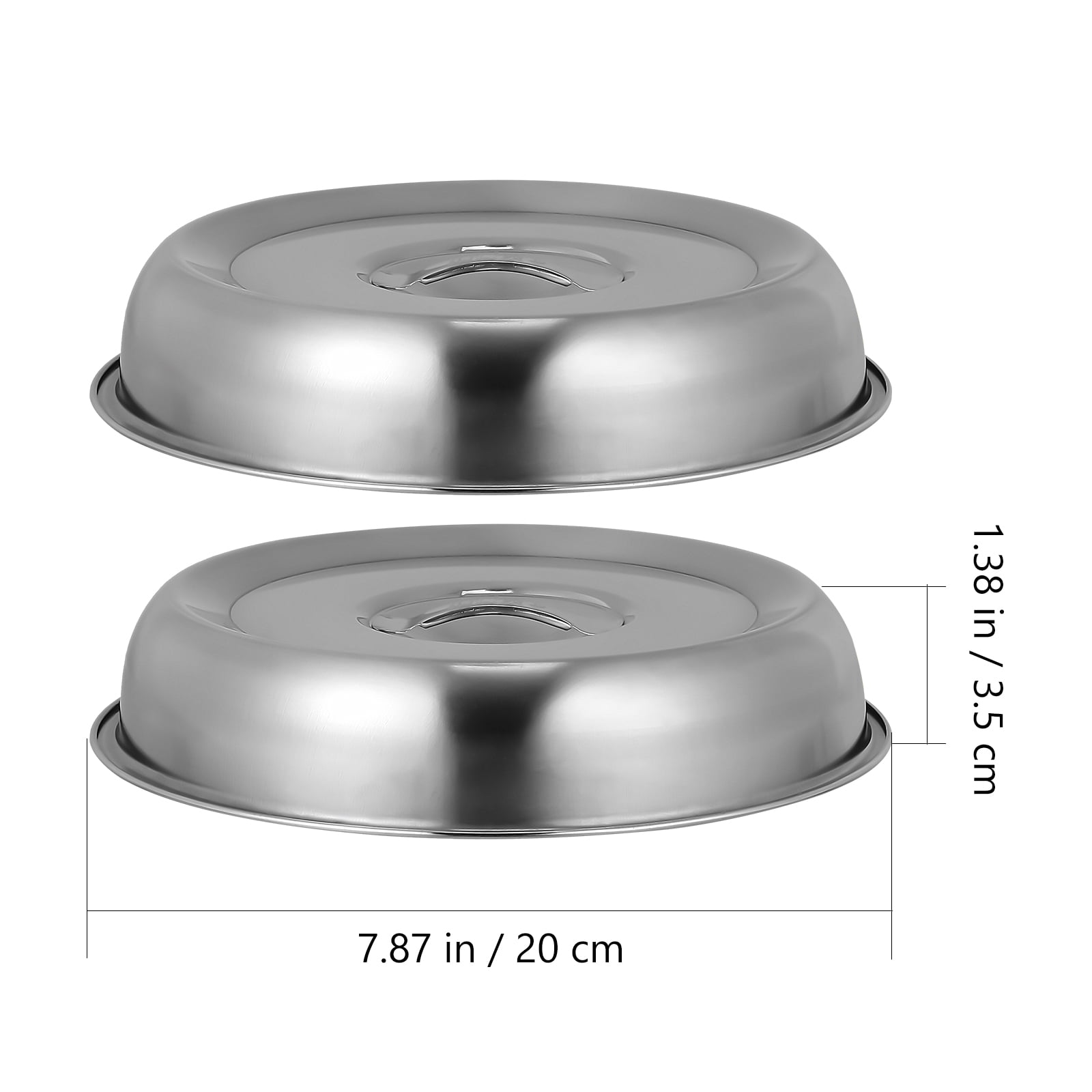 LNQ LUNIQI Stainless Steel Dish Food Cover Dome Plate Covers Steak