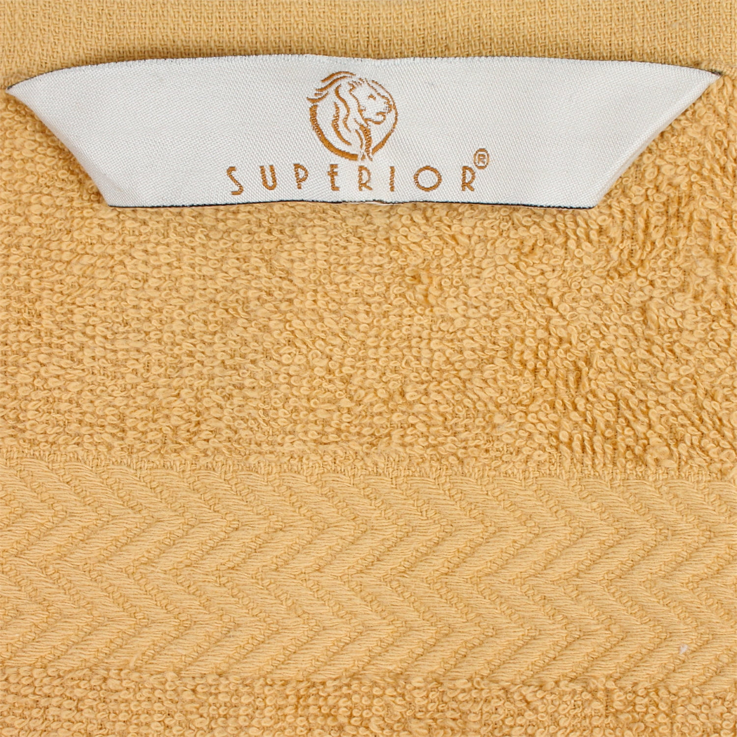 Eco-Friendly Cotton 8-Piece Hand Towel Set, Gold by Blue Nile Mills