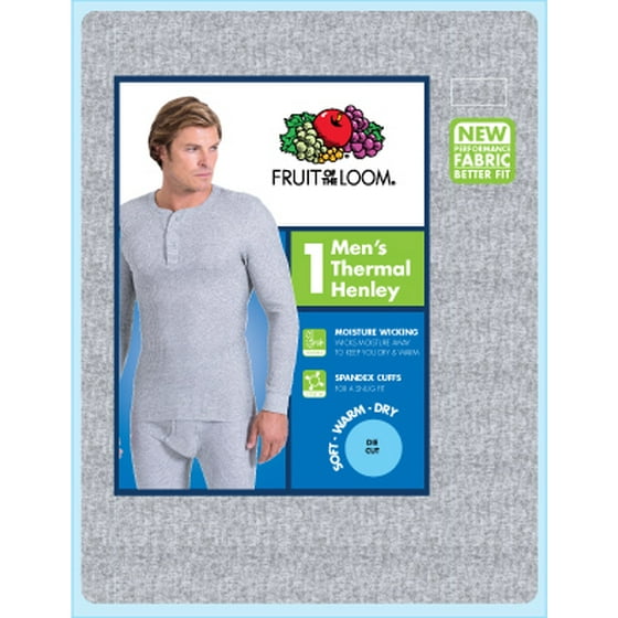 Fruit of the Loom Men's Classic Thermal Henley Top