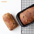 thumbnail image 4 of CHEFMADE Bread Loaf Pan, Non-Stick Meatloaf Small Pan, 3.1" x 5.8", Set of 2(Black), 4 of 6