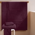 thumbnail image 3 of GLAMBURG Ultra Soft 6 Pack Cotton Towel Set, Contains 2 Bath Towels 28x55 inch, 2 Hand Towels 16x24 inch & 2 Wash Coths 12x12 inch, Ideal for Everyday use, Compact & Lightweight - Burgundy, 3 of 5