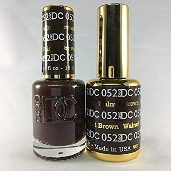 DND - DC Duo Soak off Gel & Matching nail polish, Walnut Brown #DC052