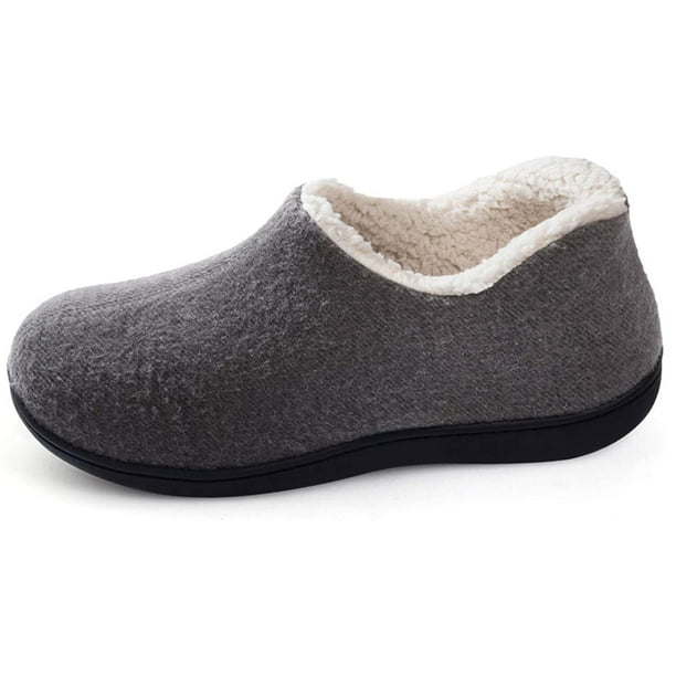 ULTRAIDEAS Women's Cozy Memory Foam Closed Back Slippers with Warm Fleece Lining, Size 6 US