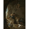 thumbnail image 2 of David Teniers The Younger 12x14 Black Ornate Wood Framed Double Matted Museum Art Print Titled: The Temptation of St Anthony (C. 1645), 2 of 5