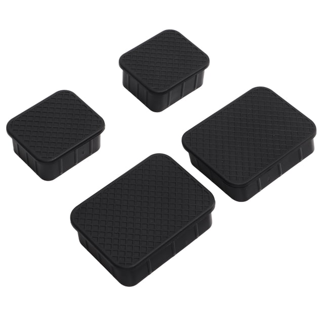 Front Axle Plug, Slip Resistant Rust Proof Thickened Rubber Crash Bar End Rubber Cover Embossed For Vehicle
