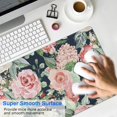 thumbnail image 4 of Long Mouse Pads for Desk,Pioneer Flower Floral Print Pattern Desk Mats on Top Of Desks, Desk Mouse Pad Extra Large with 3mm Non-Slip Base and Stitched Edge for Gaming,Office,Work,Home 31.5"x11.8", 4 of 6
