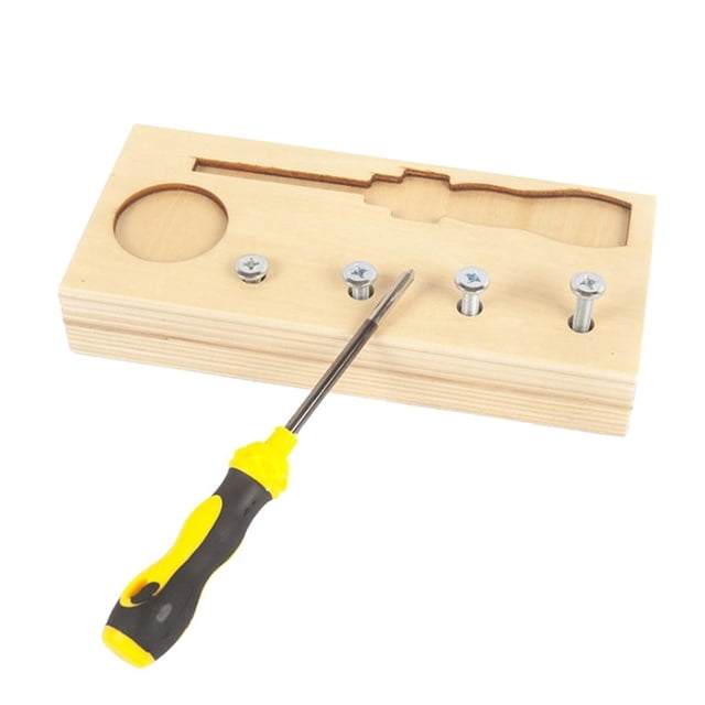 Montessori Baby Tornillo de Tornillo para Niños Tornillos Tornillos Montessori Materiales Práctica Básica Educativa Aprendizaje Sensorial A