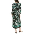 thumbnail image 2 of Jones New York Womens Floral, Tie Waist Midi Dress, Multicoloured, Small, 2 of 2