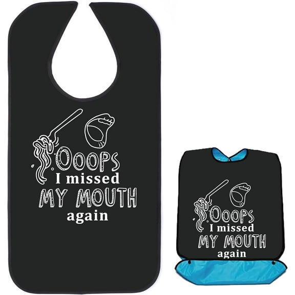 Flower Adult Bibs for Eating Waterproof Washable with Crumb Catcher Clothing Protectors Canvas Reusable Dining diy making