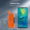 thumbnail image 2 of Walkie Talkies Retevis RT22 recargables de largo alcance, paquete de 4, 2 of 9