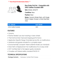 thumbnail image 2 of Rear Brake Pad Set - Compatible with 2002 Cadillac Escalade AWD, 2 of 2