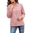 thumbnail image 6 of TARIENDY Waterproof Jackets for Women Mesh Liner Zip Up Jackets Active Outdoor Windbreaker with Zipper Pockets Thin Casual Coat Pink XXXL, 6 of 9